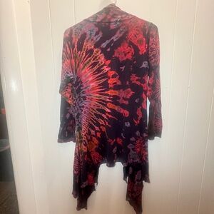 Vibrant Tie-Dye Cardigan